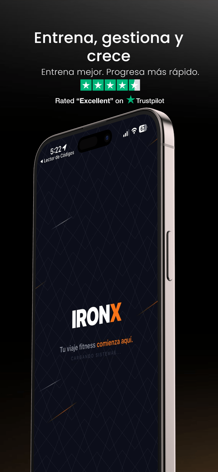 Rutina de entrenamiento en la app IronXFit